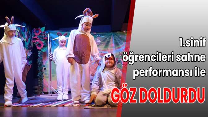 1.sinif öğrencilerinin sahne performansı