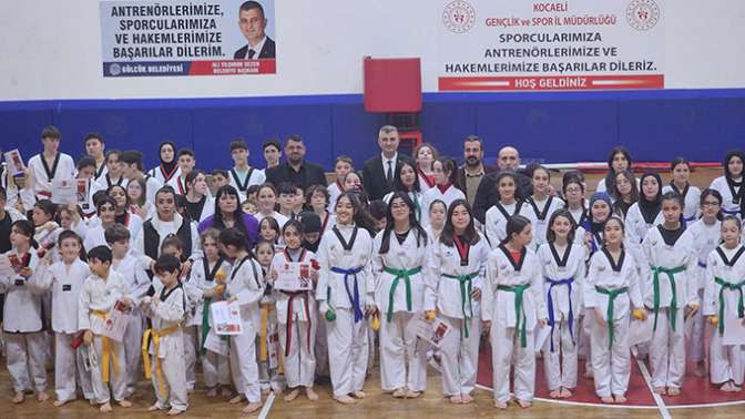 270 Gölcük Belediyespor Taekwondo sporcusu kuşak atladı