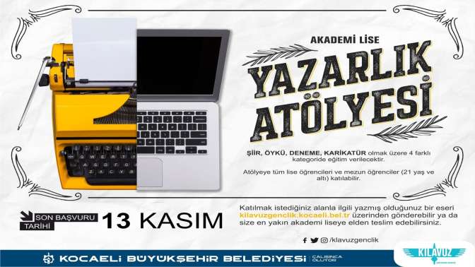 Akademi Lise Yazarlık Atölyesi’nde yeni dönem kayıtları başlıyor!