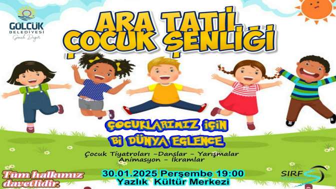 Ara Tatil Çocuk Şenliği sırası Değirmendere ve Yazlıkta