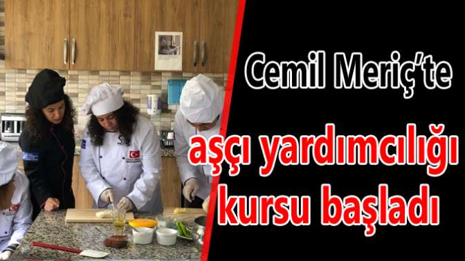 “Aşçı Yardımcılığı” sertifikası verilecek