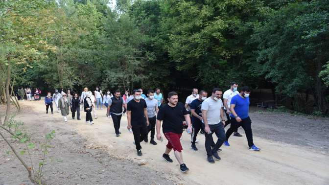 Başkan özlü yürüyüş programı gerçekleştirdi.