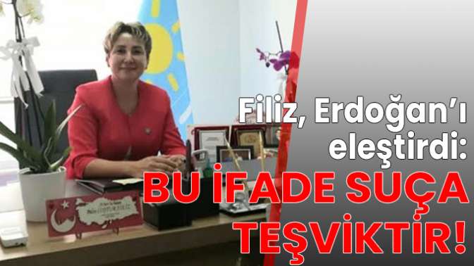 Bu ifade suça teşviktir!