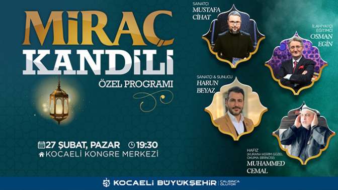 Büyükşehir’den Miraç Kandili Özel Programı