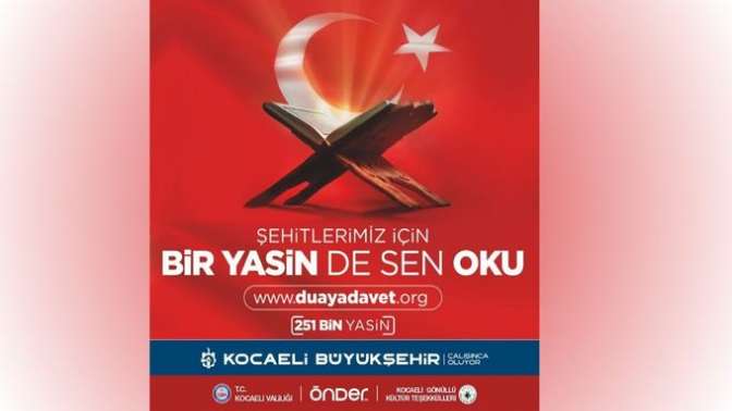 Büyükşehir’den şehitlerimiz için anlamlı çağrı