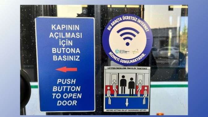 Büyükşehir’den ulaşımda ücretsiz Wi-Fi hizmeti