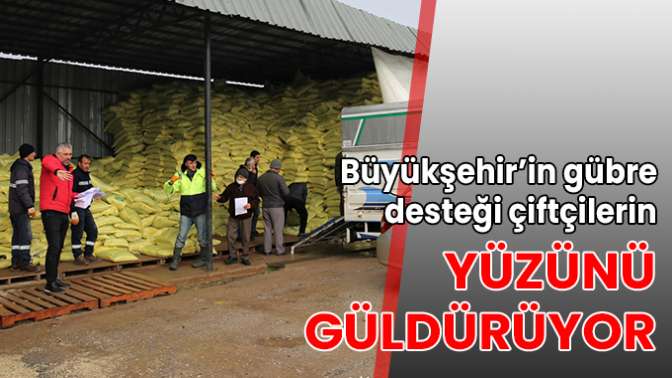 Büyükşehir her zaman çiftçinin yanında