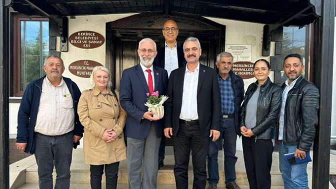 CHP Derince’den kooperatif ve muhtarlara ziyaret