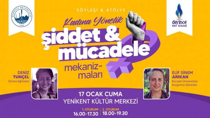 Derince’de Kadına Yönelik Şiddetle Mücadele Konulu Söyleşi