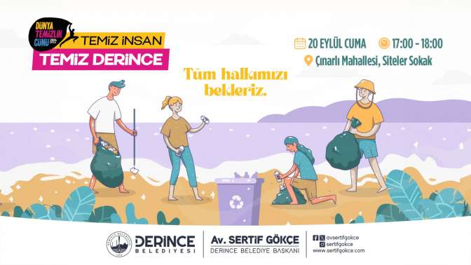 Derince’de Temizlik Seferberliği