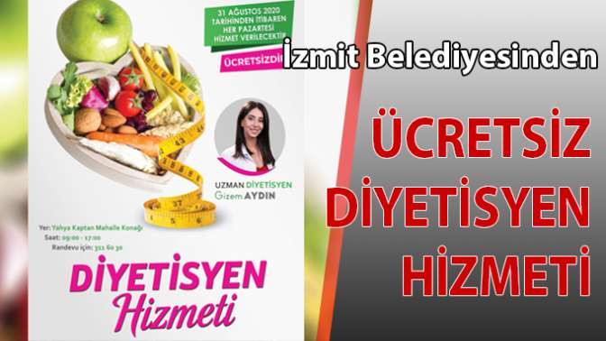 Diyetisyen hizmeti başlıyor