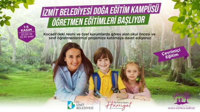 Doğa Eğitim Kampüsü öğretmen eğitimleri 1 Kasım’da başlıyor