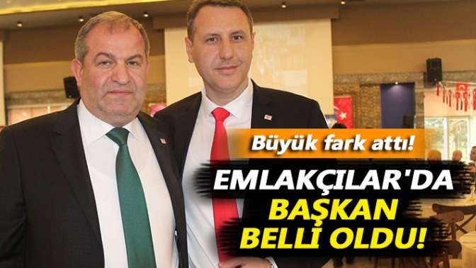 Emlakçılarda başkan belli oldu