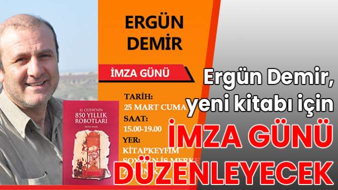 Ergün Demir imza günü düzenleyecek