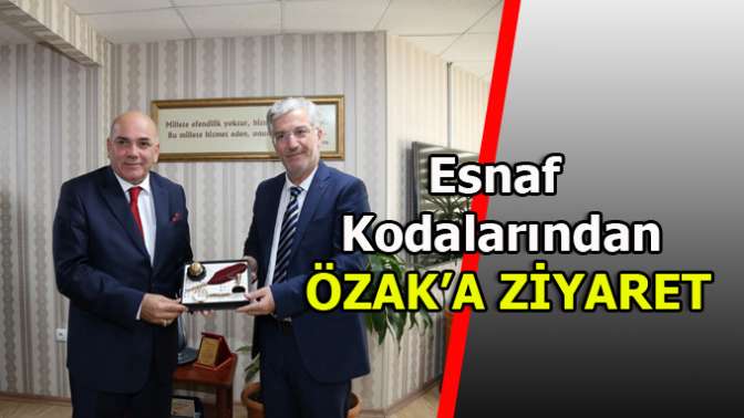 Esnaf odalarını makamında ağırladı