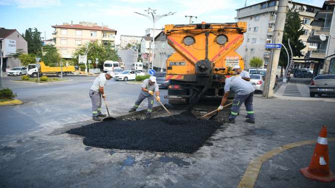 Fen işleri ekiplerinden, ilçe genelinde çalışma