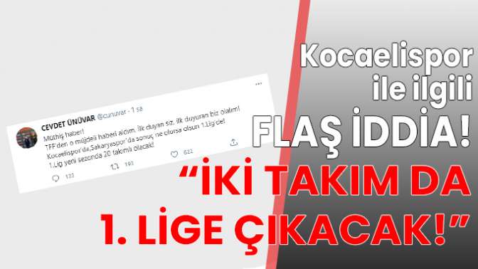 İki takım da 1. lige çıkacak!