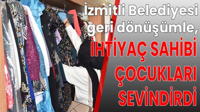 İzmit Belediyesi çocukları sevindirdi