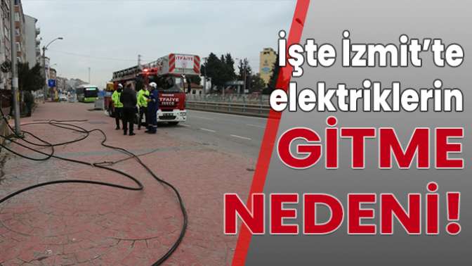 İzmit elektriksiz kaldı!