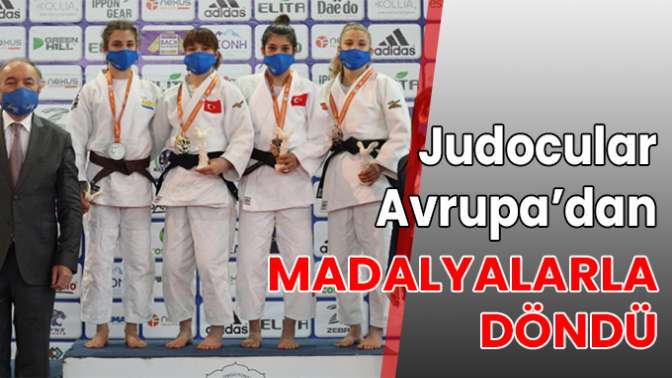 Judocular Avrupa’dan madalyalarla döndü