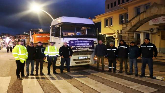 Kandıra tek yürek depremzedelere yardım için seferber oldu