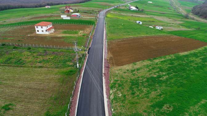 Kandıranın 11 köyüne 18 km yol yapımı