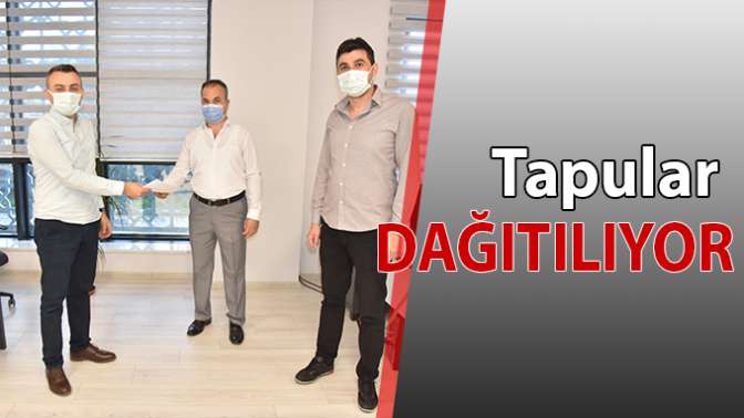 Kartepe 30 nolu bölgede tapular dağıtılıyor