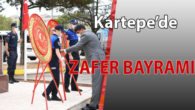 Kartepede 30 Ağustos Zafer Bayramı töreni