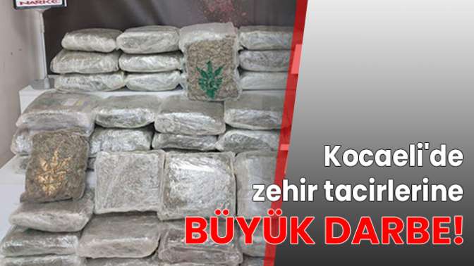 Kocaelide zehir tacirlerine büyük darbe!