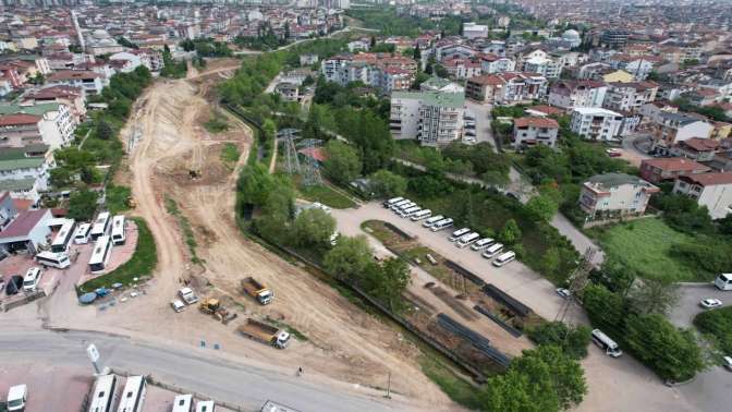 Körfez Kaşkaldere’de kavşak ve bağlantı yolları yapılıyor