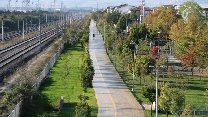 Köseköy-Sarımeşe yürüyüş ve bisiklet yolu vatandaşları memnun etti