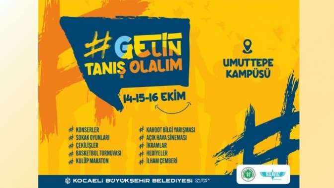 KOÜ’lü gençler ‘Gelin Tanış Olalım’