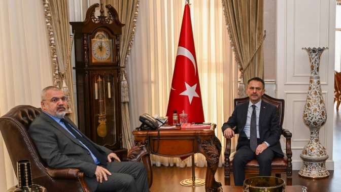 Kültür Turizm Bakanlığı Alevi Bektaşi Kültür ve Cemevi Başkanı Ali Rıza Özdemir, Vali Aktaş’ı ziyaret etti