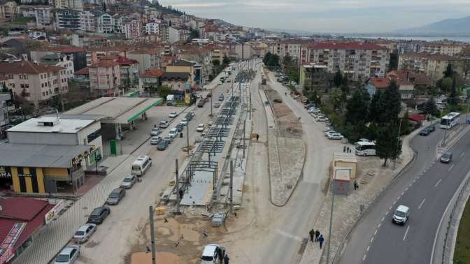 Kuruçeşme tramvayda ray imalatı tamamlandı