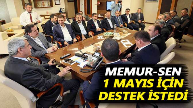 Memur-Sen Karaosmanoğlundan 1 Mayıs için destek istedi