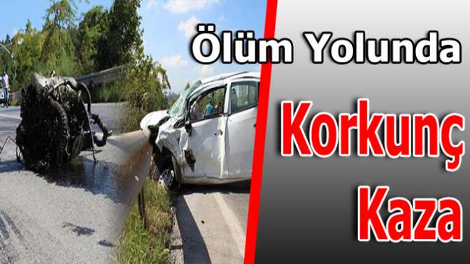 Otobüsle Otomobil Çarpıştı