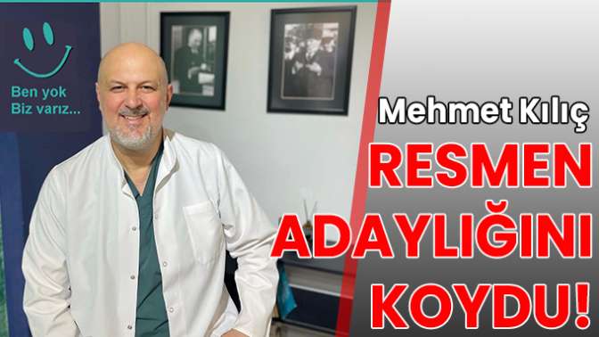 Resmen adaylığını koydu!