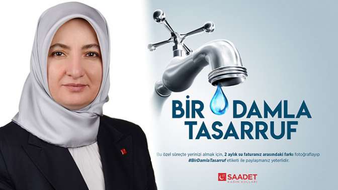 Saadet Partili kadınlardan Bir damla tasarruf kampanyası