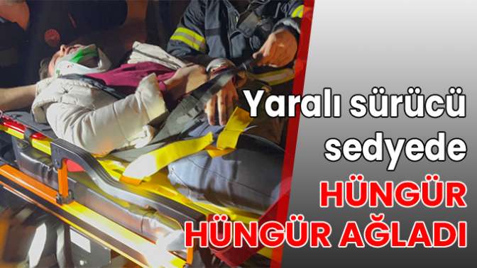 Sedyede hüngür hüngür ağladı