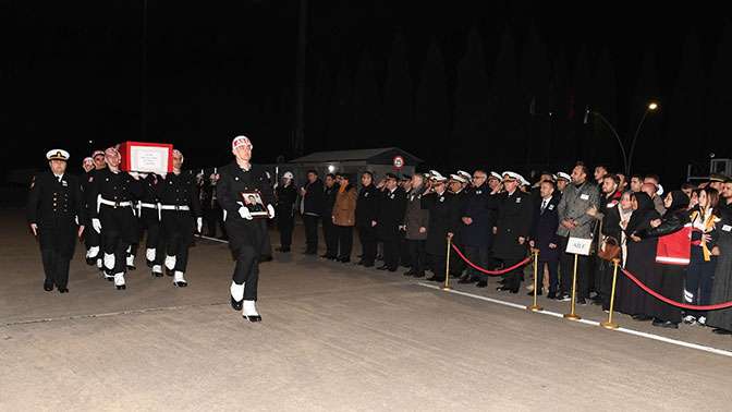 Şehit Piyade Uzman Çavuş Mustafa Bazna tören ile karşılandı