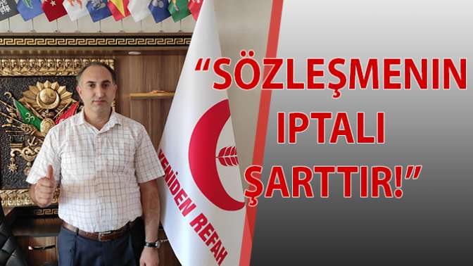 Sözleşmenin İptali şarttır!