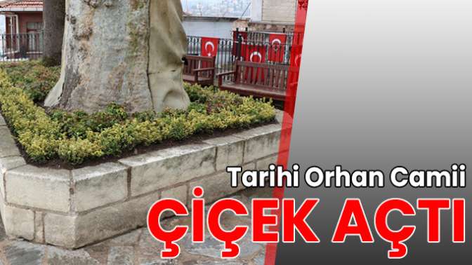 Tarihi Orhan Camii çiçek açtı