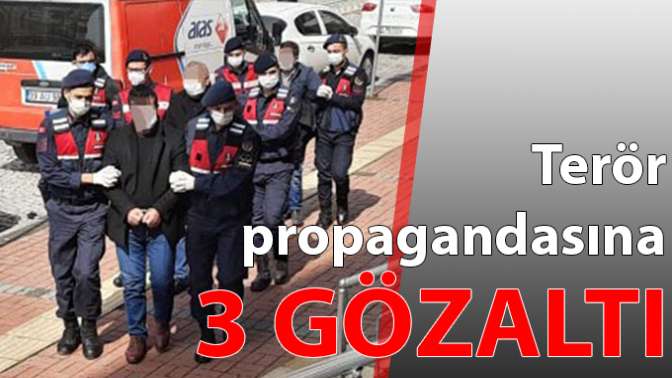 Terör propagandasına 3 gözaltı