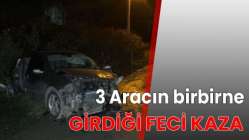 3 araç birbirine girdi: 8 yaralı