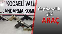 Araçtan cephanelik çıktı!