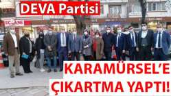 DEVA Partisi Karamürsel'e Çıkartma Yaptı