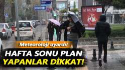 Hafta sonu plan yapanlar dikkat! Kocaeli’ye yağmur geliyor