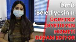 İzmit Belediyesinin ücretsiz diyetisyen hizmeti devam ediyor