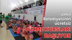 İzmit Belediyesinin ücretsiz yüzme kursları başlıyor