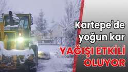 Kartepe'de yoğun kar yağışı etkili oluyor